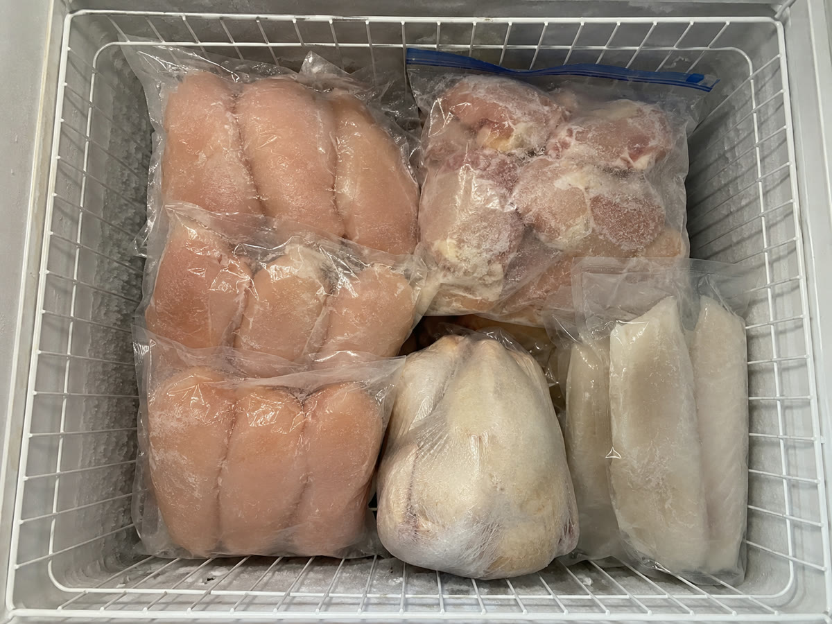Freezer — chicken & fish