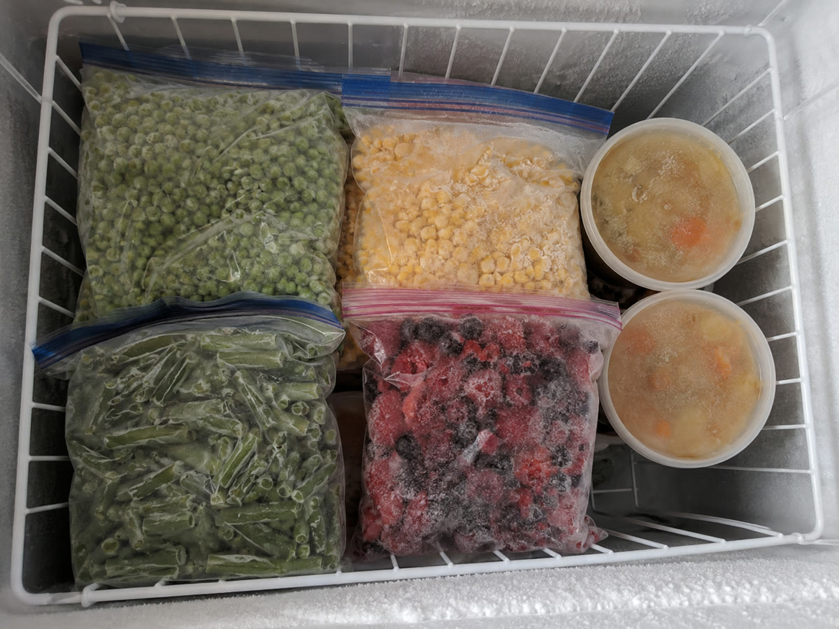 Freezer — vegetables & fruit