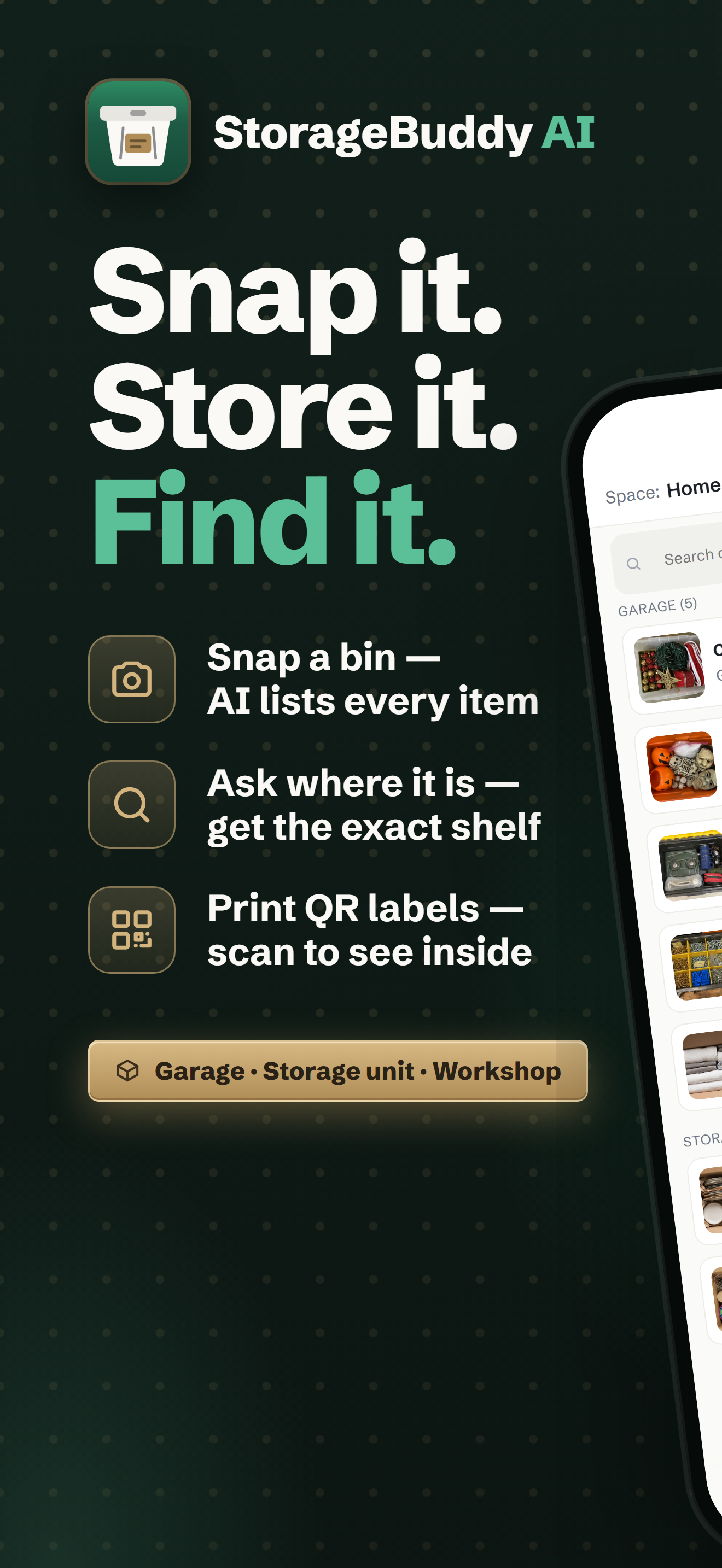 Snap it. Store it. Find it.