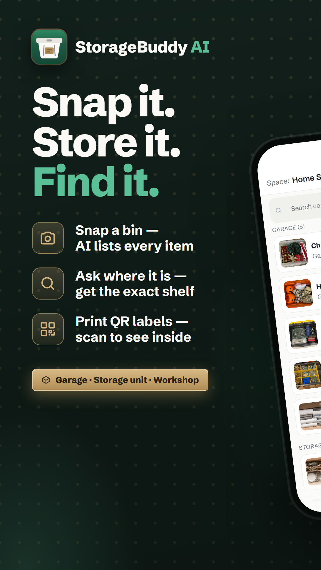 Snap it. Store it. Find it.